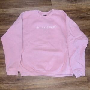 Siesta Key Beach Pink Sweater